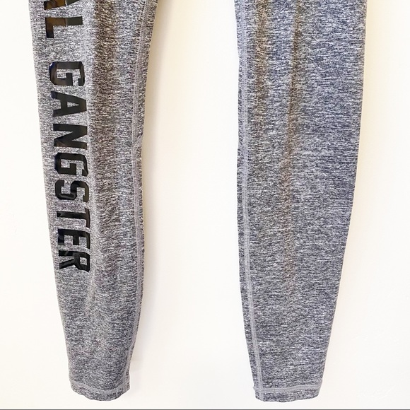 SPIRITUAL GANGSTER Perfect High Waist Spellout Leggings grey black xs - Picture 6 of 11